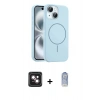 MARSİLYAN™- iPhone 14 Kılıf Yankı Form Serisi - Siyah Joko Magic 5D Cam + PVD Metal Kamera Lens - PE