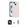 MARSİLYAN™- iPhone 14 Kılıf Yankı Form Serisi - Siyah Joko Magic 5D Cam + PVD Metal Kamera Lens - TU