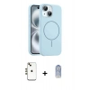MARSİLYAN™- iPhone 14 Kılıf Yankı Form Serisi - Siyah Joko Magic 5D Cam + Shine Kamera Lens - GD