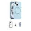 MARSİLYAN™- iPhone 14 Kılıf Yankı Form Serisi - Siyah Joko Magic 5D Cam + Shine Kamera Lens - GI