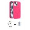 MARSİLYAN™- iPhone 14 Kılıf Yankı Form Serisi - Siyah Joko Magic 5D Cam + Shine Kamera Lens - GI
