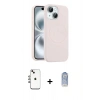 MARSİLYAN™- iPhone 14 Kılıf Yankı Form Serisi - Siyah Joko Magic 5D Cam + Shine Kamera Lens - GI