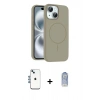 MARSİLYAN™- iPhone 14 Kılıf Yankı Form Serisi - Siyah Joko Magic 5D Cam + Shine Kamera Lens - MI