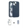 MARSİLYAN™- iPhone 14 Kılıf Yankı Form Serisi - Siyah Joko Magic 5D Cam + Shine Kamera Lens - MI