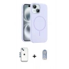 MARSİLYAN™- iPhone 14 Kılıf Yankı Form Serisi - Siyah Joko Magic 5D Cam + Shine Kamera Lens - MI