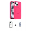 MARSİLYAN™- iPhone 14 Kılıf Yankı Form Serisi - Siyah Joko Magic 5D Cam + Shine Kamera Lens - MI
