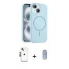 MARSİLYAN™- iPhone 14 Kılıf Yankı Form Serisi - Siyah Joko Magic 5D Cam + Shine Kamera Lens - SH