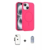 MARSİLYAN™- iPhone 14 Kılıf Yankı Form Serisi - Siyah Joko Magic 5D Cam + Shine Kamera Lens - SH
