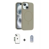 MARSİLYAN™- iPhone 14 Kılıf Yankı Form Serisi - Siyah Joko Magic 5D Cam + Shine Kamera Lens - YL