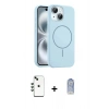 MARSİLYAN™- iPhone 14 Kılıf Yankı Form Serisi - Siyah Joko Magic 5D Cam + Shine Kamera Lens - YL