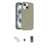 MARSİLYAN™- iPhone 14 Kılıf Yankı Form Serisi - Siyah Joko Magic 5D Hayalet Cam + Diamond Kamera Lens - YL