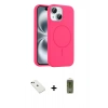MARSİLYAN™- iPhone 14 Kılıf Yankı Form Serisi - Siyah Joko Magic 5D Hayalet Cam + Diamond Kamera Lens - YL