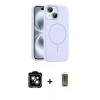 MARSİLYAN™- iPhone 14 Kılıf Yankı Form Serisi - Siyah Joko Magic 5D Hayalet Cam + PVD Metal Kamera Lens - TU
