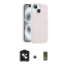 MARSİLYAN™- iPhone 14 Kılıf Yankı Form Serisi - Siyah Joko Magic 5D Hayalet Cam + PVD Metal Kamera Lens - YL