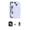 MARSİLYAN™- iPhone 14 Kılıf Yankı Form Serisi - Siyah Joko Magic 5D Hayalet Cam + PVD Metal Kamera Lens - YL