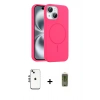 MARSİLYAN™- iPhone 14 Kılıf Yankı Form Serisi - Siyah Joko Magic 5D Hayalet Cam + Shine Kamera Lens - GS
