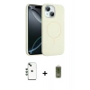 MARSİLYAN™- iPhone 14 Kılıf Yankı Form Serisi - Siyah Joko Magic 5D Hayalet Cam + Shine Kamera Lens - YL