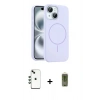 MARSİLYAN™- iPhone 14 Kılıf Yankı Form Serisi - Siyah Joko Magic 5D Hayalet Cam + Shine Kamera Lens - YL