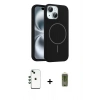 MARSİLYAN™- iPhone 14 Kılıf Yankı Form Serisi - Siyah Joko Magic 5D Hayalet Cam + Shine Kamera Lens - YL