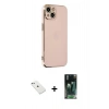 MARSİLYAN™- iPhone 14 Kılıf Yankı Serisi - Şeffaf 360 Full Body Arka Koruyucu + Diamond Kamera Lens - SABE