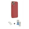 MARSİLYAN™- iPhone 14 Kılıf Yankı Serisi - Şeffaf Royal Nano Ekran Koruyucu + Diamond Kamera Lens - SABE