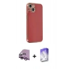 MARSİLYAN™- iPhone 14 Kılıf Yankı Serisi - Siyah Bilvis 5in1 3D Magic Cam Ekran Koruyucu + Raze Metal Kamera Lens - MR