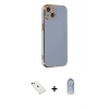 MARSİLYAN™- iPhone 14 Kılıf Yankı Serisi - Siyah Joko Magic 5D Cam + Diamond Kamera Lens - YL
