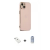 MARSİLYAN™- iPhone 14 Kılıf Yankı Serisi - Siyah Joko Magic 5D Cam + Diamond Kamera Lens - YL