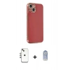 MARSİLYAN™- iPhone 14 Kılıf Yankı Serisi - Siyah Joko Magic 5D Cam + Shine Kamera Lens - GI
