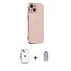 MARSİLYAN™- iPhone 14 Kılıf Yankı Serisi - Siyah Joko Magic 5D Cam + Shine Kamera Lens - GI