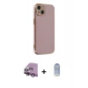 MARSİLYAN™- iPhone 14 Kılıf Yankı Serisi - Siyah Joko Magic 5D Cam + Raze Metal Kamera Lens - MR