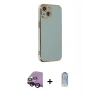 MARSİLYAN™- iPhone 14 Kılıf Yankı Serisi - Siyah Joko Magic 5D Cam + Raze Metal Kamera Lens - SH