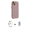 MARSİLYAN™- iPhone 14 Kılıf Yankı Serisi - Siyah Joko Magic 5D Cam + Shine Kamera Lens - GD