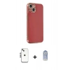 MARSİLYAN™- iPhone 14 Kılıf Yankı Serisi - Siyah Joko Magic 5D Cam + Shine Kamera Lens - GS