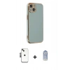 MARSİLYAN™- iPhone 14 Kılıf Yankı Serisi - Siyah Joko Magic 5D Cam + Shine Kamera Lens - SH