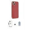 MARSİLYAN™- iPhone 14 Kılıf Yankı Serisi - Siyah Joko Magic 5D Cam + Shine Kamera Lens - SH