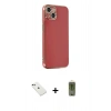 MARSİLYAN™- iPhone 14 Kılıf Yankı Serisi - Siyah Joko Magic 5D Hayalet Cam + Diamond Kamera Lens - YL
