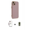 MARSİLYAN™- iPhone 14 Kılıf Yankı Serisi - Siyah Joko Magic 5D Hayalet Cam + Shine Kamera Lens - KI