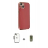 MARSİLYAN™- iPhone 14 Kılıf Yankı Serisi - Siyah Joko Magic 5D Hayalet Cam + Shine Kamera Lens - SH