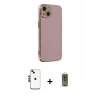 MARSİLYAN™- iPhone 14 Kılıf Yankı Serisi - Siyah Joko Magic 5D Hayalet Cam + Shine Kamera Lens - SH