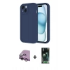 MARSİLYAN™- iPhone 14 Kılıf Yankı Yansıma Özel Seri - Şeffaf 360 Full Body Arka Koruyucu + Raze Metal Kamera Lens - MR