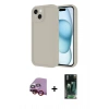 MARSİLYAN™- iPhone 14 Kılıf Yankı Yansıma Özel Seri - Şeffaf 360 Full Body Arka Koruyucu + Raze Metal Kamera Lens - KI