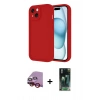 MARSİLYAN™- iPhone 14 Kılıf Yankı Yansıma Özel Seri - Şeffaf 360 Full Body Arka Koruyucu + Raze Metal Kamera Lens - KI