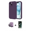 MARSİLYAN™- iPhone 14 Kılıf Yankı Yansıma Özel Seri - Şeffaf 360 Full Body Arka Koruyucu + Raze Metal Kamera Lens - SH
