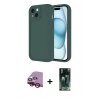 MARSİLYAN™- iPhone 14 Kılıf Yankı Yansıma Özel Seri - Şeffaf 360 Full Body Arka Koruyucu + Raze Metal Kamera Lens - KI
