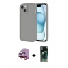 MARSİLYAN™- iPhone 14 Kılıf Yankı Yansıma Özel Seri - Şeffaf 360 Full Body Arka Koruyucu + Raze Metal Kamera Lens - KI