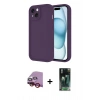 MARSİLYAN™- iPhone 14 Kılıf Yankı Yansıma Özel Seri - Şeffaf 360 Full Body Arka Koruyucu + Raze Metal Kamera Lens - KI