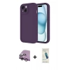 MARSİLYAN™- iPhone 14 Kılıf Yankı Yansıma Özel Seri - Şeffaf Pasifik Cam Ekran Koruyucu + Raze Metal Kamera Lens - MR