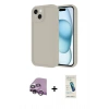 MARSİLYAN™- iPhone 14 Kılıf Yankı Yansıma Özel Seri - Şeffaf Pasifik Cam Ekran Koruyucu + Raze Metal Kamera Lens - MR