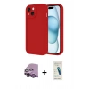 MARSİLYAN™- iPhone 14 Kılıf Yankı Yansıma Özel Seri - Şeffaf Pasifik Cam Ekran Koruyucu + Raze Metal Kamera Lens - MR